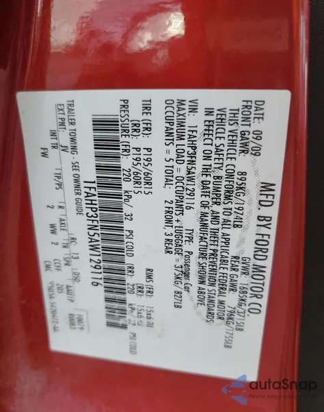 2010 Ford Focus Se from USA, damaged, VIN 1FAHP3FN5AW129116